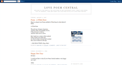 Desktop Screenshot of lovepoemcentral.blogspot.com