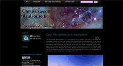 Desktop Screenshot of cartasdesdeandromeda.blogspot.com