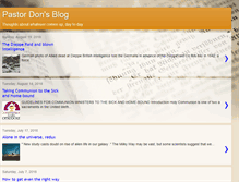 Tablet Screenshot of pastordonblog.blogspot.com