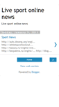 Mobile Screenshot of livesportonlinenews.blogspot.com