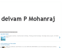 Tablet Screenshot of deivampmohanraj.blogspot.com