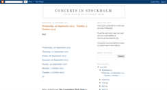 Desktop Screenshot of concertsinstockholm.blogspot.com