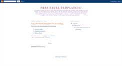 Desktop Screenshot of freeexceltemplate.blogspot.com