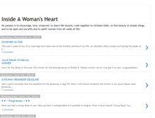 Tablet Screenshot of insideawomansheart2010.blogspot.com