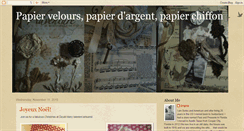 Desktop Screenshot of papier-velours.blogspot.com