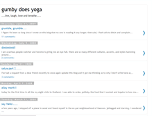 Tablet Screenshot of gumbydoesyoga.blogspot.com