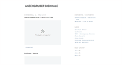 Desktop Screenshot of anzengruberbiennale.blogspot.com