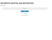 Tablet Screenshot of decorpintaservicos-eng.blogspot.com