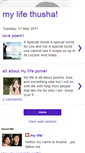 Mobile Screenshot of mylifethusha.blogspot.com