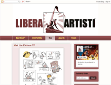 Tablet Screenshot of liberaartisti.blogspot.com