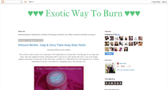 Desktop Screenshot of exoticwaytoburn.blogspot.com