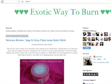 Tablet Screenshot of exoticwaytoburn.blogspot.com