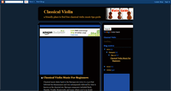 Desktop Screenshot of classical-violin-guide.blogspot.com