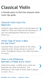 Mobile Screenshot of classical-violin-guide.blogspot.com