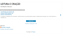 Tablet Screenshot of leituraecriacao.blogspot.com