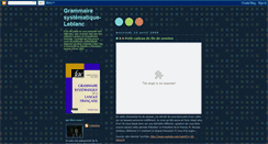 Desktop Screenshot of grammairesystmatique-leblanc.blogspot.com