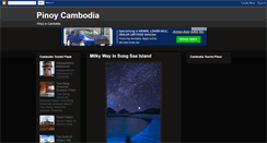 Desktop Screenshot of pinoycambodia.blogspot.com