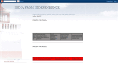 Desktop Screenshot of indiafromindependence.blogspot.com