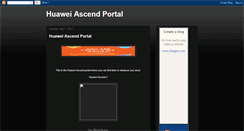 Desktop Screenshot of huaweiascend.blogspot.com