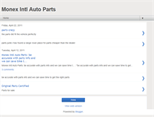 Tablet Screenshot of monexintlparts.blogspot.com