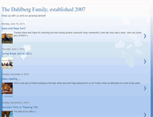 Tablet Screenshot of dahlbergfamily.blogspot.com