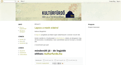 Desktop Screenshot of kulturfurdo.blogspot.com