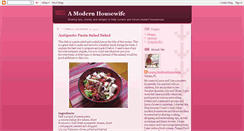 Desktop Screenshot of amodernhousewife.blogspot.com