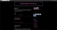 Desktop Screenshot of madisondance.blogspot.com