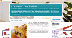 Desktop Screenshot of cocinandoconrosaliatv-rosalia.blogspot.com