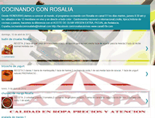 Tablet Screenshot of cocinandoconrosaliatv-rosalia.blogspot.com