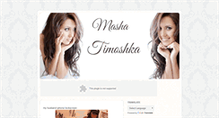 Desktop Screenshot of mashatimoshka.blogspot.com