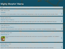 Tablet Screenshot of mightymorphinmama.blogspot.com