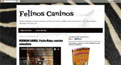 Desktop Screenshot of felinosscaninos.blogspot.com