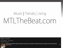 Tablet Screenshot of mtlthebeat.blogspot.com