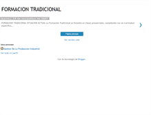 Tablet Screenshot of formaciontradicional.blogspot.com