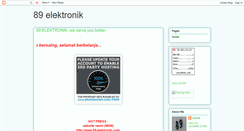 Desktop Screenshot of 89elektronik.blogspot.com