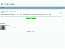 Tablet Screenshot of 89elektronik.blogspot.com