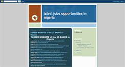 Desktop Screenshot of careerjobsinnigerianow.blogspot.com