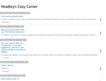 Tablet Screenshot of headleyscozycorner.blogspot.com