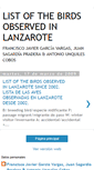 Mobile Screenshot of lanzarotebirdlist.blogspot.com
