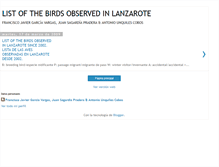 Tablet Screenshot of lanzarotebirdlist.blogspot.com