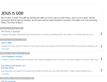 Tablet Screenshot of jesusonegod.blogspot.com