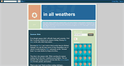 Desktop Screenshot of inallweathers.blogspot.com