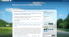 Desktop Screenshot of mainlandsermon.blogspot.com