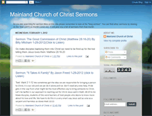Tablet Screenshot of mainlandsermon.blogspot.com