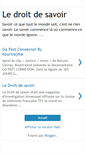 Mobile Screenshot of le-droit-de-savoir.blogspot.com