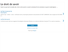 Tablet Screenshot of le-droit-de-savoir.blogspot.com