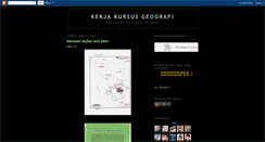 Desktop Screenshot of kerjakursusgeografi.blogspot.com