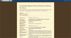 Desktop Screenshot of gardendalebaptistchurch.blogspot.com