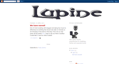 Desktop Screenshot of lupinemagic.blogspot.com